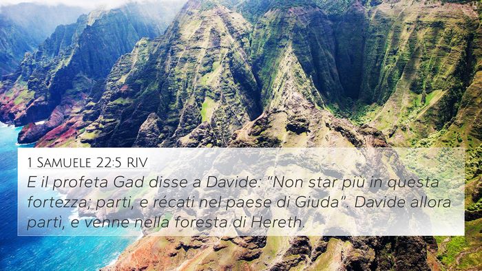 1 Samuele 22:5 RIV Bible Verse Image