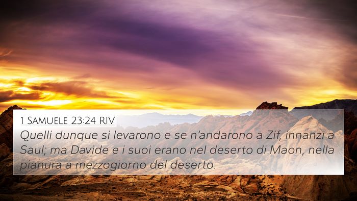 1 Samuele 23:24 RIV Bible Verse Image