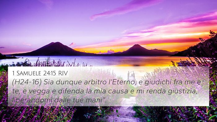 1 Samuele 24:15 RIV Bible Verse Image