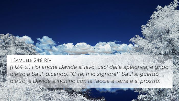 1 Samuele 24:8 RIV Bible Verse Image