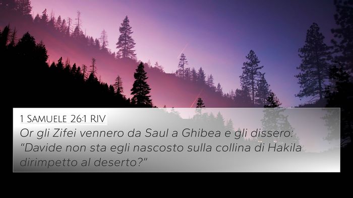 1 Samuele 26:1 RIV Bible Verse Image