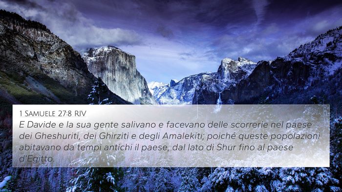 1 Samuele 27:8 RIV Bible Verse Image