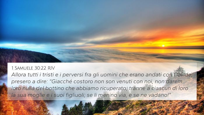 1 Samuele 30:22 RIV Bible Verse Image