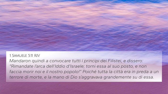 1 Samuele 5:11 RIV Bible Verse Image