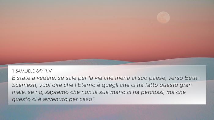 1 Samuele 6:9 RIV Bible Verse Image