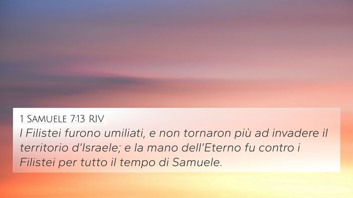 1 Samuele 7:13 RIV Bible Verse Image