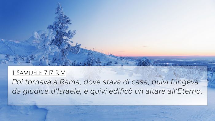 1 Samuele 7:17 RIV Bible Verse Image