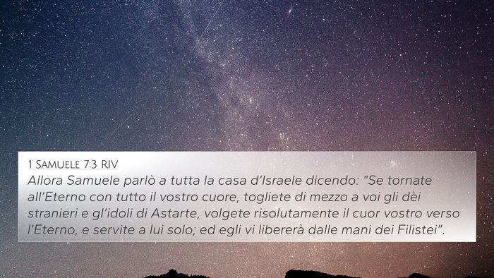 1 Samuele 7:3 RIV Bible Verse Image