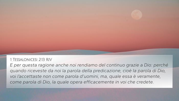 1 Tessalonicesi 2:13 RIV Bible Verse Image