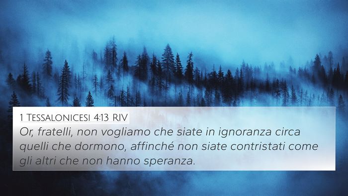 1 Tessalonicesi 4:13 RIV Bible Verse Image