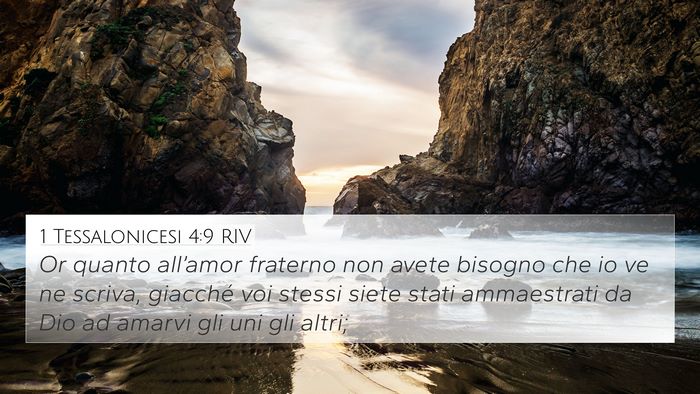 1 Tessalonicesi 4:9 RIV Bible Verse Image