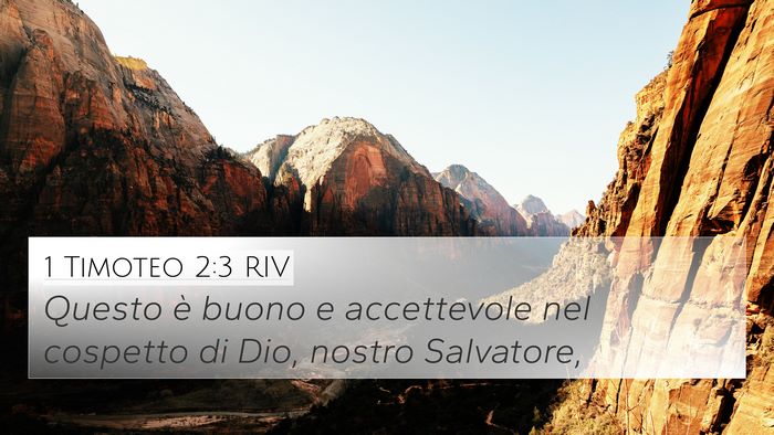 1 Timoteo 2:3 RIV Bible Verse Image