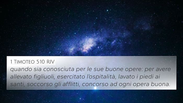1 Timoteo 5:10 RIV Bible Verse Image
