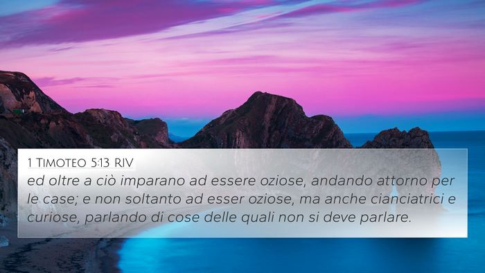 1 Timoteo 5:13 RIV Bible Verse Image