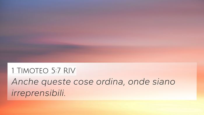1 Timoteo 5:7 RIV Bible Verse Image