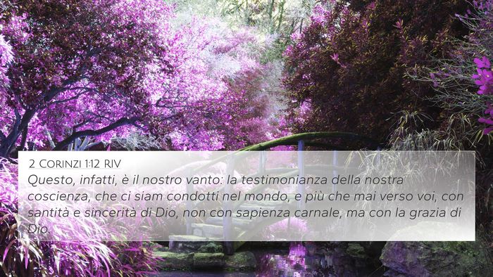 2 Corinzi 1:12 RIV Bible Verse Image