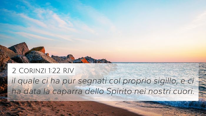 2 Corinzi 1:22 RIV Bible Verse Image