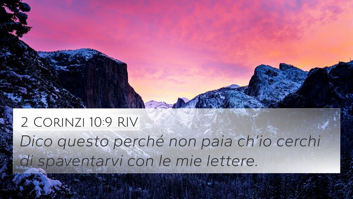 2 Corinzi 10:9 RIV 4K Wallpaper - Dico questo perché non paia ch’io cerchi di - 4K Wallpaper Bible Verse