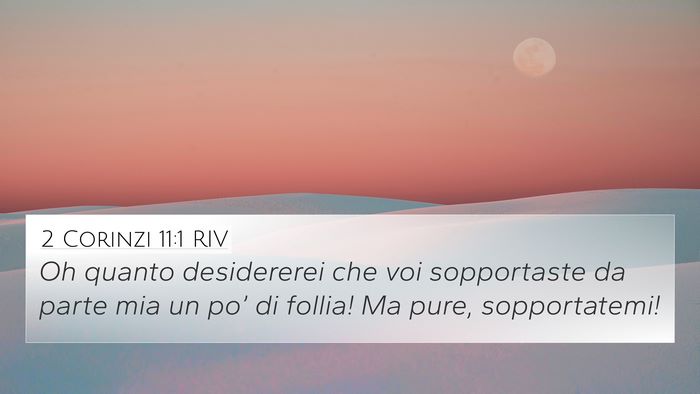 2 Corinzi 11:1 RIV Bible Verse Image
