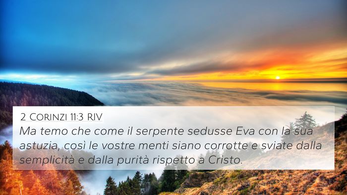 2 Corinzi 11:3 RIV Bible Verse Image