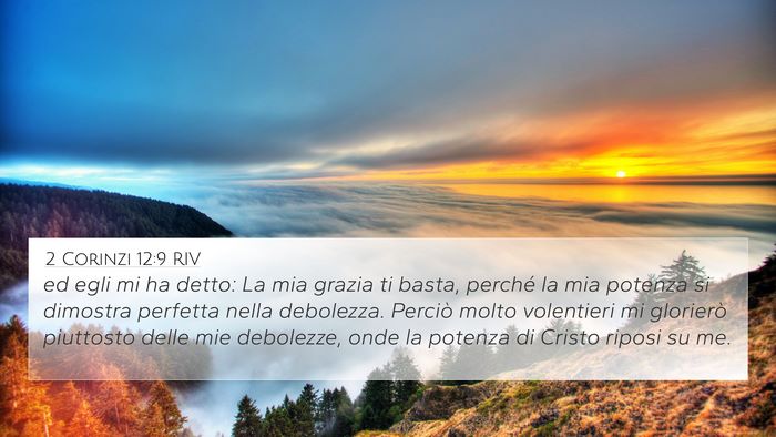 2 Corinzi 12:9 RIV Bible Verse Image