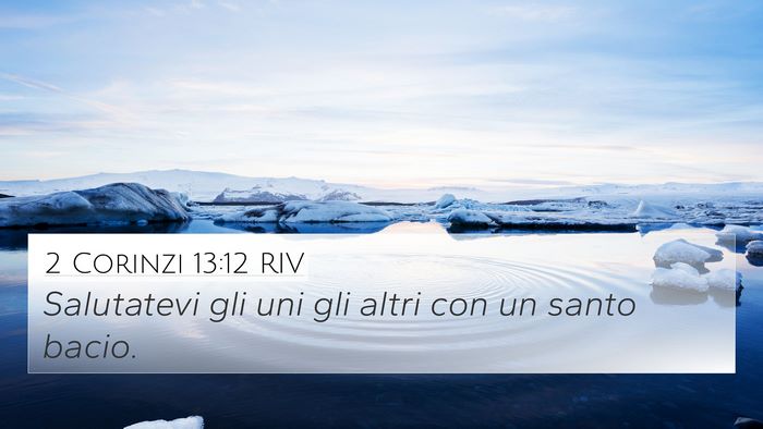 2 Corinzi 13:12 RIV Bible Verse Image