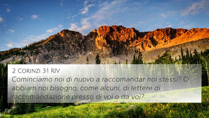 2 Corinzi 3:1 RIV 4K Wallpaper - Cominciamo noi di nuovo a raccomandar noi stessi? - 4K Wallpaper Bible Verse