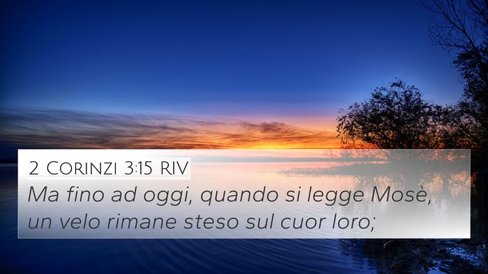 2 Corinzi 3:15 RIV Bible Verse Image