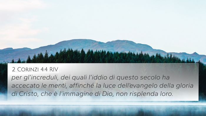 2 Corinzi 4:4 RIV Bible Verse Image