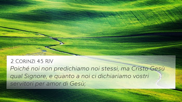 2 Corinzi 4:5 RIV Bible Verse Image
