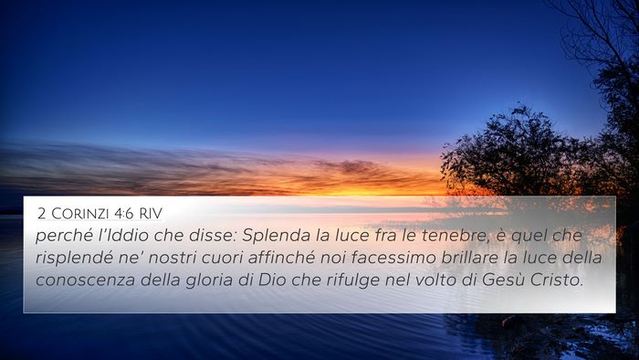 2 Corinzi 4:6 RIV Bible Verse Image