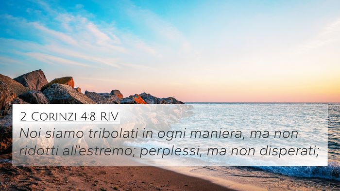 2 Corinzi 4:8 RIV Bible Verse Image