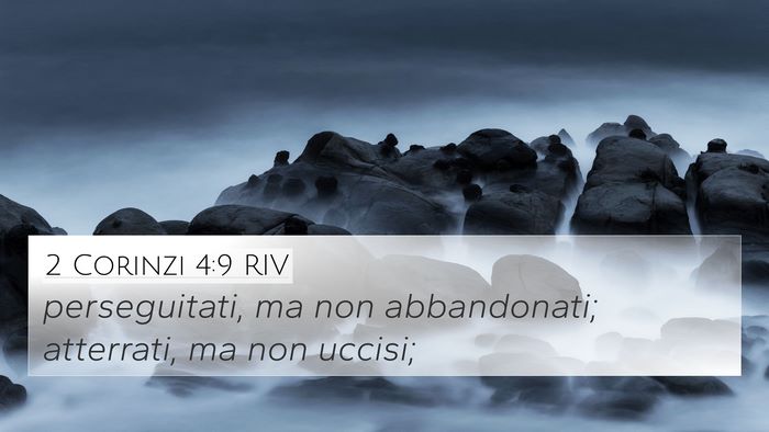 2 Corinzi 4:9 RIV Bible Verse Image