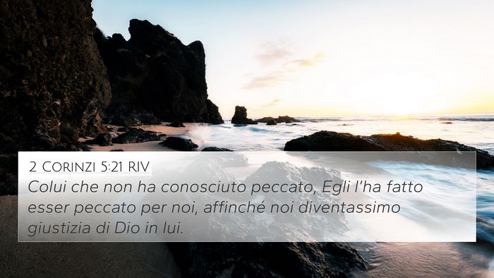 2 Corinzi 5:21 RIV Bible Verse Image