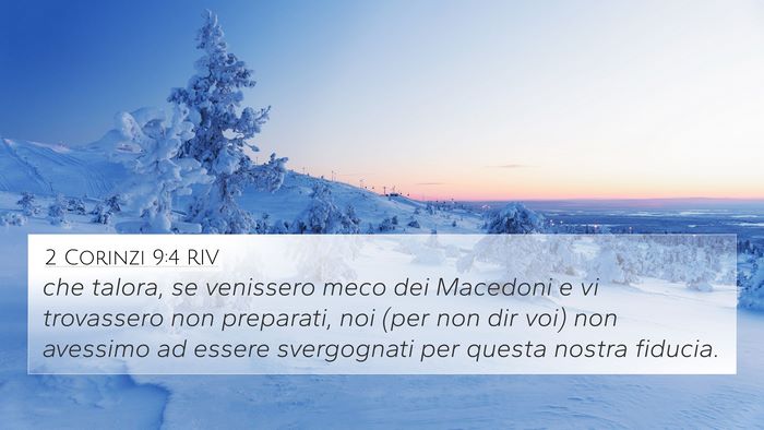 2 Corinzi 9:4 RIV Bible Verse Image