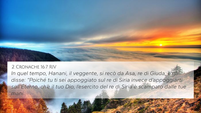 2 Cronache 16:7 RIV Bible Verse Image