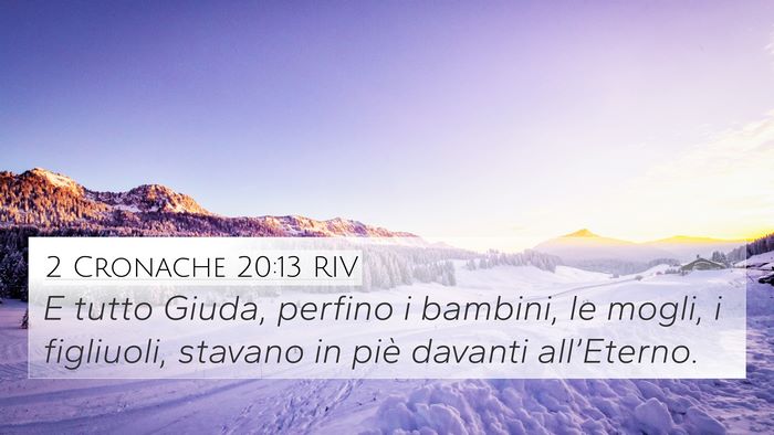 2 Cronache 20:13 RIV Bible Verse Image