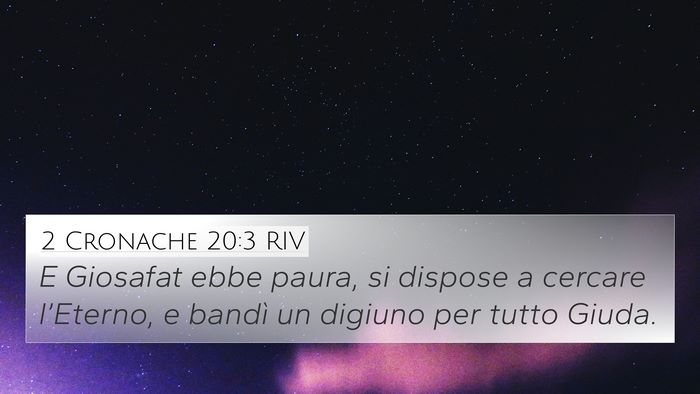 2 Cronache 20:3 RIV Bible Verse Image