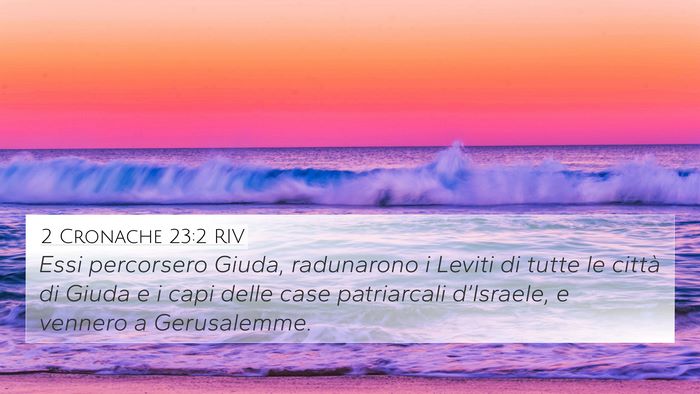 2 Cronache 23:2 RIV Bible Verse Image