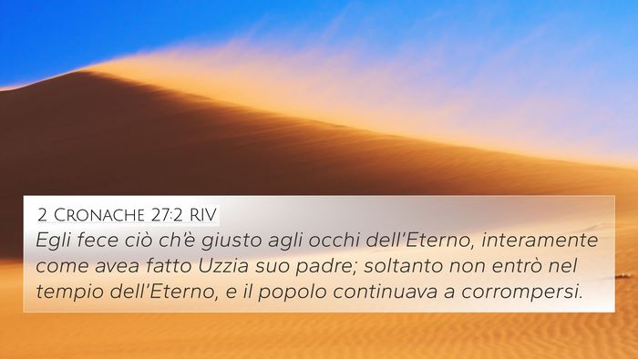 2 Cronache 27:2 RIV Bible Verse Image