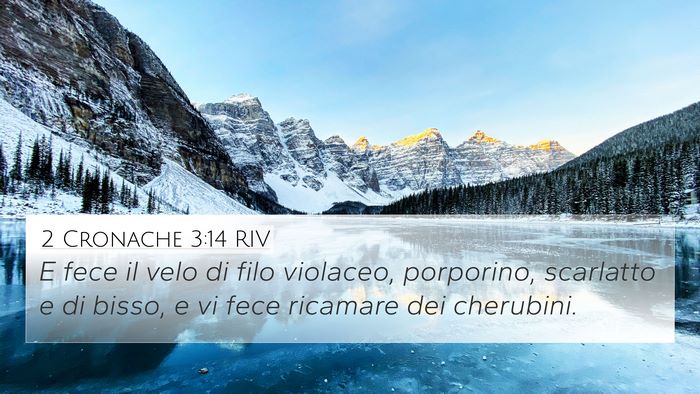 2 Cronache 3:14 RIV Bible Verse Image