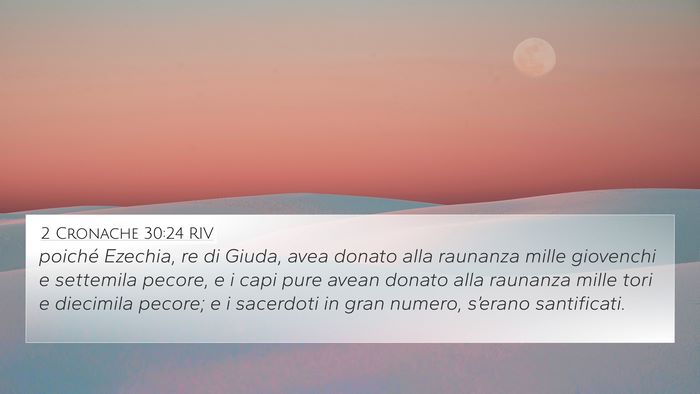 2 Cronache 30:24 RIV Bible Verse Image