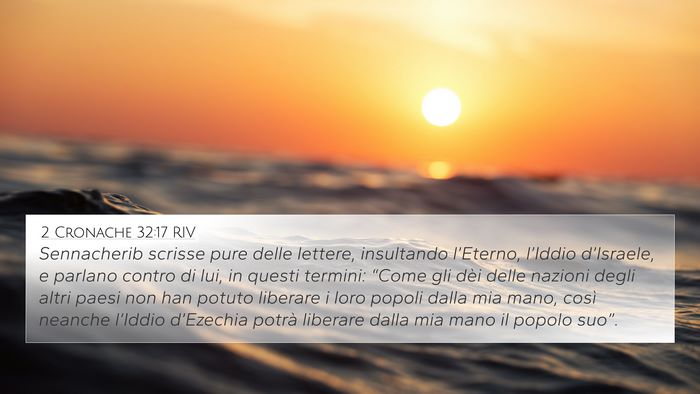 2 Cronache 32:17 RIV Bible Verse Image