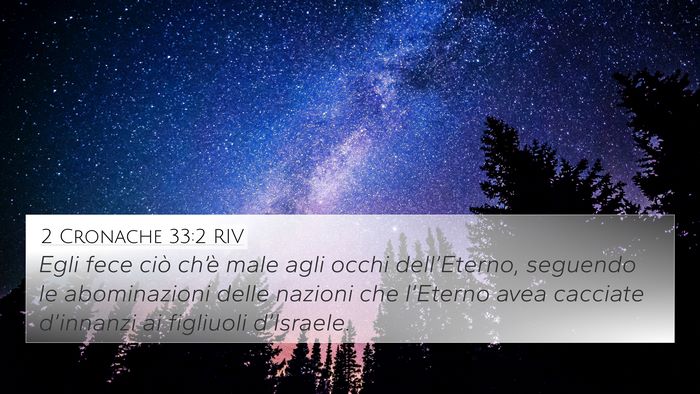 2 Cronache 33:2 RIV Bible Verse Image