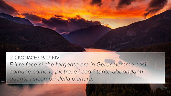 2 Cronache 9:27 RIV Bible Verse Image