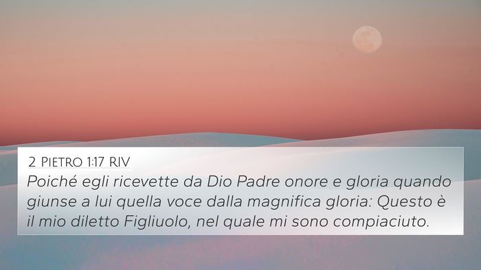2 Pietro 1:17 RIV Bible Verse Image