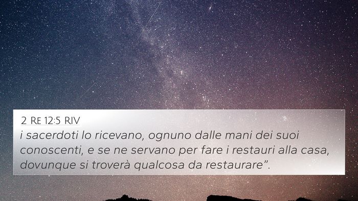 2 Re 12:5 RIV 4K Wallpaper - i sacerdoti lo ricevano, ognuno dalle mani dei - 4K Wallpaper Bible Verse