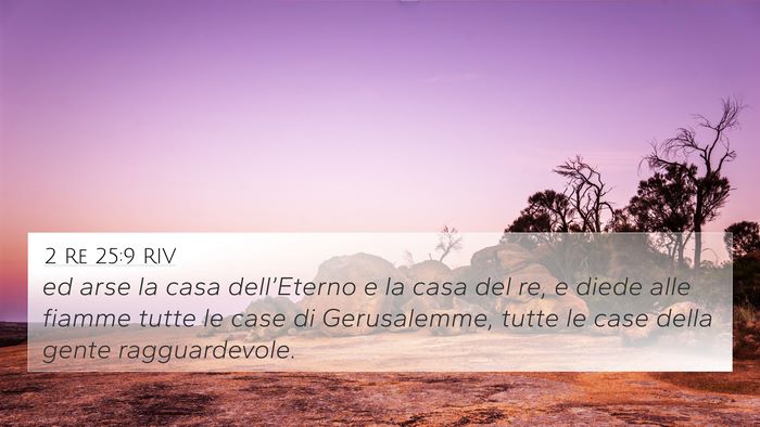 2 Re 25:9 RIV Bible Verse Image