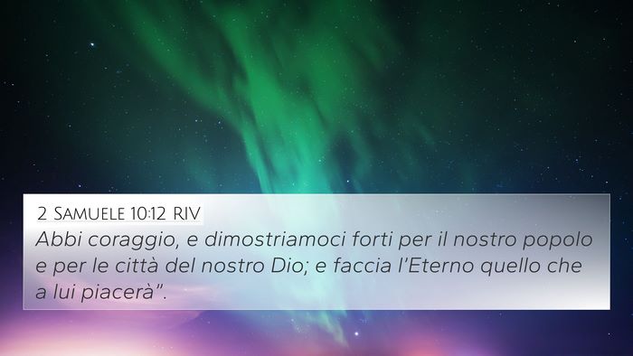 2 Samuele 10:12 RIV Bible Verse Image