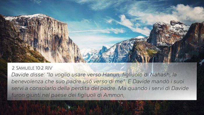 2 Samuele 10:2 RIV 4K Wallpaper - Davide disse: “Io voglio usare verso Hanun, - 4K Wallpaper Bible Verse